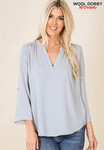 Button Sleeve Gray long sleeve